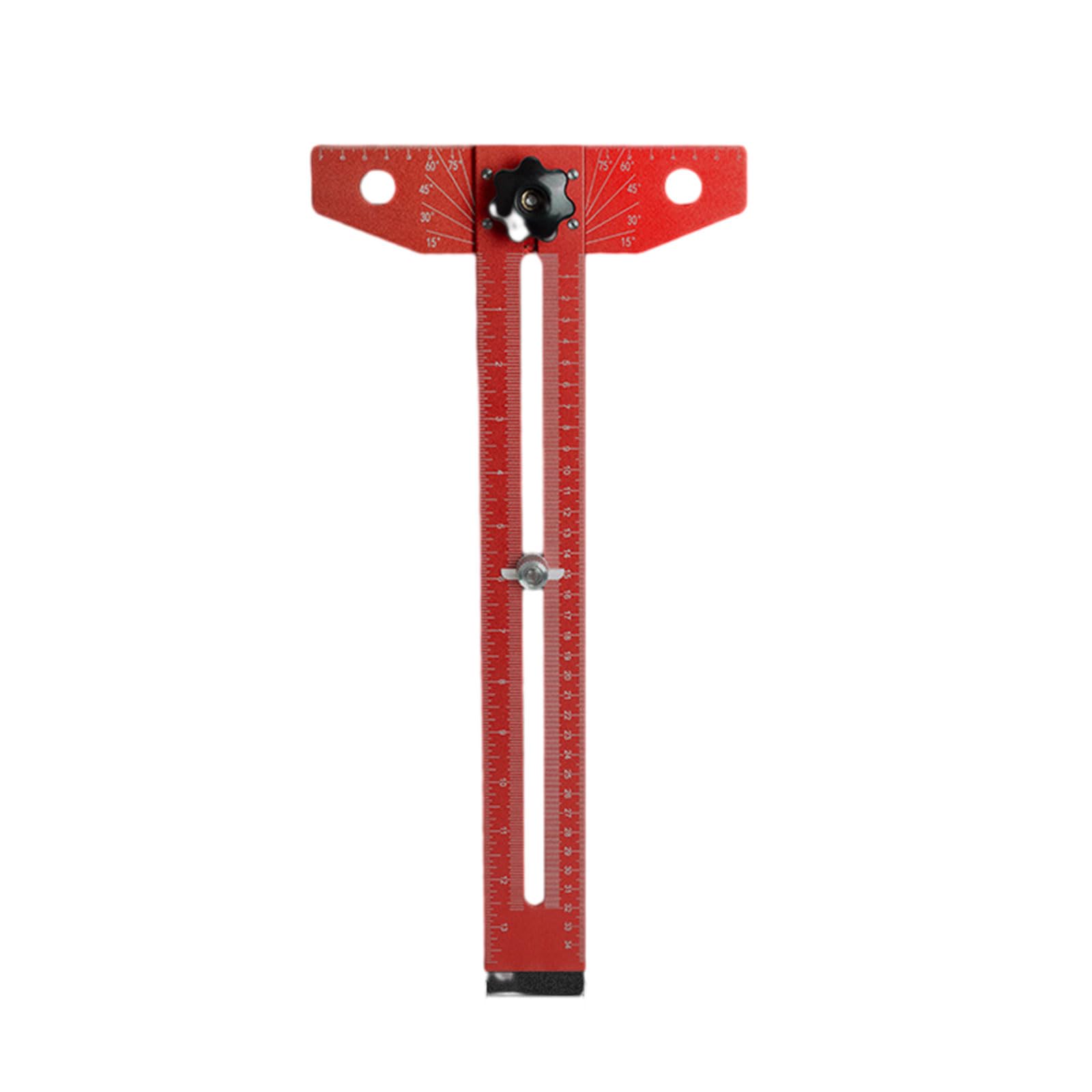 Tsophreniq Woodworking Edges Ruler, Precisions Woodworking Tools With Adjustable Protractors Angles Finder, Aluminum Alloy Adjustable Woodworker Edges