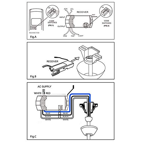 Hd5 Ceiling Fan Remote Control Replacement For Hampton Bay Fan-Hd Uc7078T Chq7078T Fan-Hd5 Standard-Rr7079T #TOP5