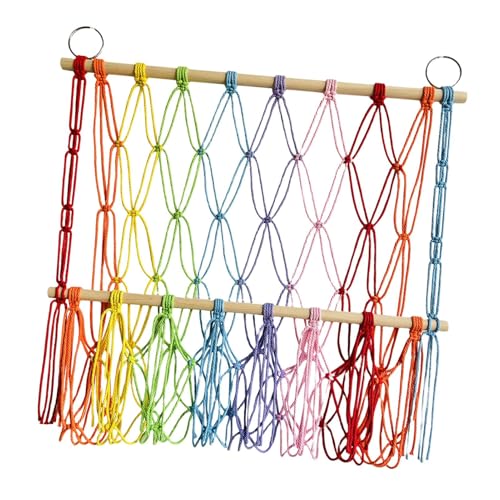 Hamaca para juguetes de peluche: soporte para juguetes de esquina de estilo bohemio | Hamaca resistente para habitación infantil y dormitorio, ideal para guardar y mostrar St