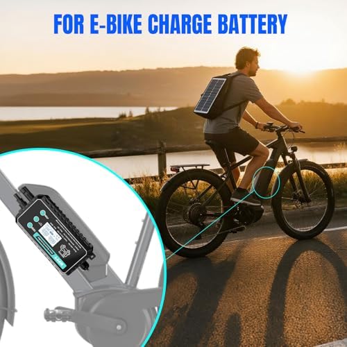 10A Waterproof Boost MPPT Solar Charging Controller Solar Panel for LiFePO4, Gel, Battery Solar Charge 48V Golf Cart Battery, Electric Bike, Electric Skateboard, Electric Surfboard Battery and More - 4