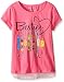 Dream Star Girls' Short Sleeve Screen Top with Chiffon Hang