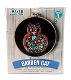 Leisure Arts Mini Maker Felt Embroidery Kit, Black