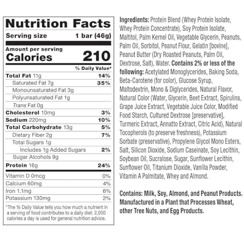 FITCRUNCH Snack Size Protein Bars, Designed by Robert Irvine, 6-Layer Baked Bar, 1g of Sugar, Gluten Free & Soft Cake Core (18 Bars, Peanut Butter and Jelly)