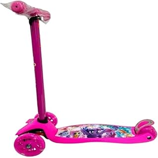 سكوتر ثلاثي العجلات بلون بينك، عدد العجلات: 3