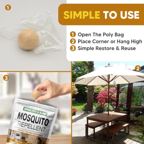 image for AUDQQM Mosquito Repellent Outdoor Patio, Mosquito Repellent Balls Indo