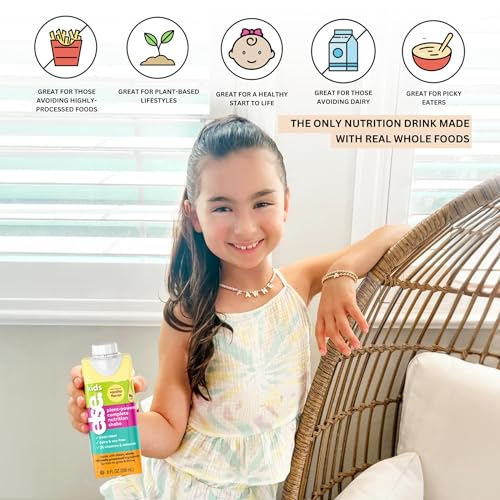 Image of Else Kids Nutrition Shake, Vanilla, 2-12 Years, Dairy Free, 8 fl oz 16 Pack | Plant-based ready-to-drink shake with 25+ vitamins & minerals. Dairy & gluten free for everyday nutrition.