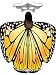 Blulu Halloween Soft Fabric Butterfly Wings Shawl Fairy Ladies Cloak with Mask (Color E)