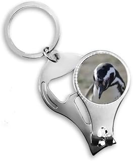 Pinguins fofos ciência natureza imagem alicate anel chaveiro abridor de garrafa cortador