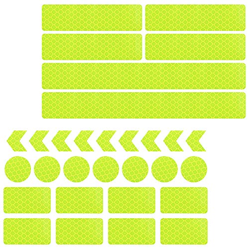 N-A RtottiM - 30 pegatinas reflectantes para bicicleta