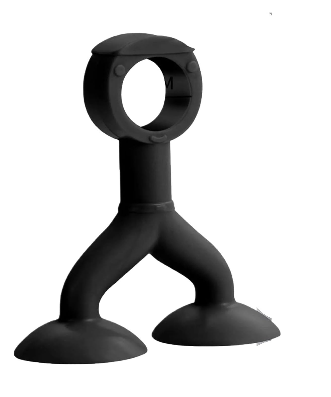 Kiddibubzi Black 1Pc Silicone Door Stopper Door Handle Stopper Wall Protector Door Stopper Suction Cup Anti-Collision Door Handle Bumper(Black)