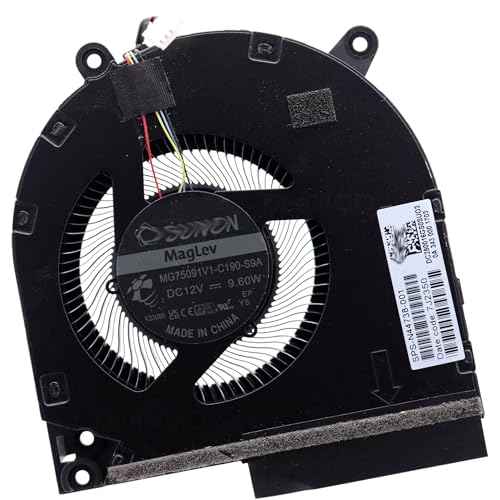 Image of Deal4GO 80W 12v CPU & GPU Graphics Cooling Fan N44738-001 Replacement for HP Victus 16-R 16-S 16-WD 16-XD 16-AE 16-R0073CL 16-WD0013DX