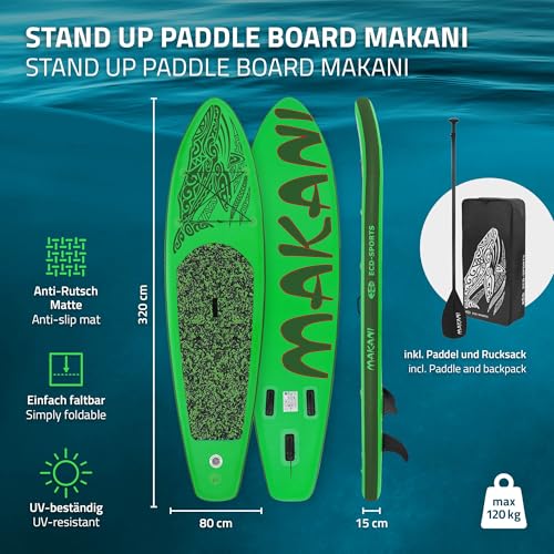 Miniatura 2 de Ecd Germany - Tabla De Surf Hinchable 320 X 82 X 15 Cm, Pvc, Hasta 150 Kg , Varios Modelos