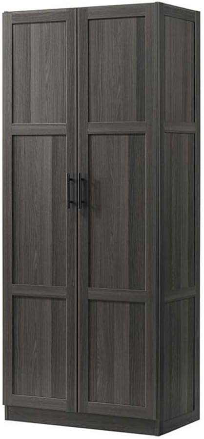 Pemberly Row Contemporary Engineered Wood Storage Cabinet, Interior Storage Furniture Supporting Organizational Needs, Engineered Wood Construction in Light Wood Finish
