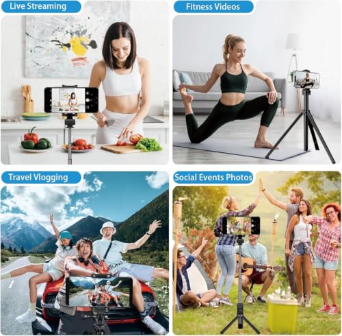 Image of Upgraded 2026 Phone Vlog Selfie Monitor Screen, Portable Back Camera Monitor with Magnetic Connection, Low Latency for Selfie Vlog Live Stream, Compatible with iPhone & Android, White