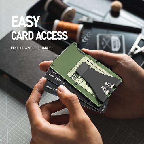 E-ink Air Wallet, Slim Wallet with Built in Airtag Chip, With E-ink Custom Text/DIY Picture, RFID Blocking Credit Card Holder, Compatible with Apple Find My iOS Only, Trackable wallet3