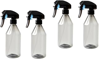Ipetboom 2 Juegos De Botellas Pulverizadoras De Plástico Pet De 300 Ml Para Peluquería A Prueba De Fugas Rellenables Color Negro 2 Unidades