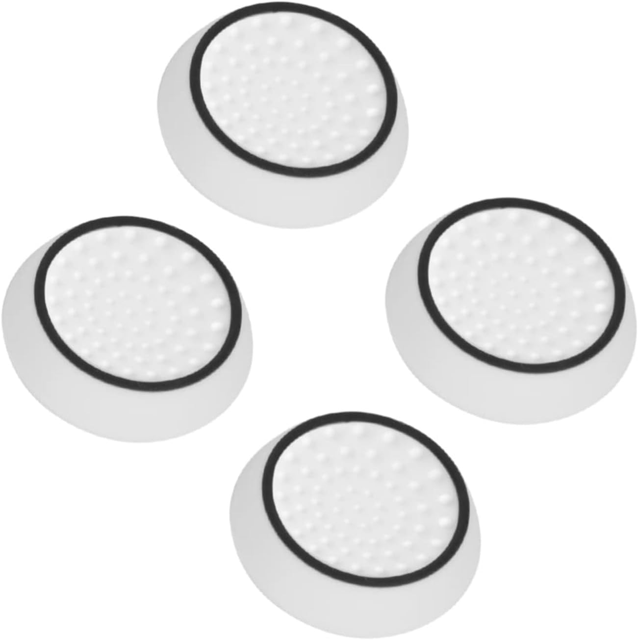 eWINNER 4 in 1 pirate king Analog Stick Silicone Cap Thumbstick Thumb Grip Cover Case Skin Joystick Compatible with PS5 PS4 PS3 PS2 Xbox One Xbox 360 Controller (White&Black)