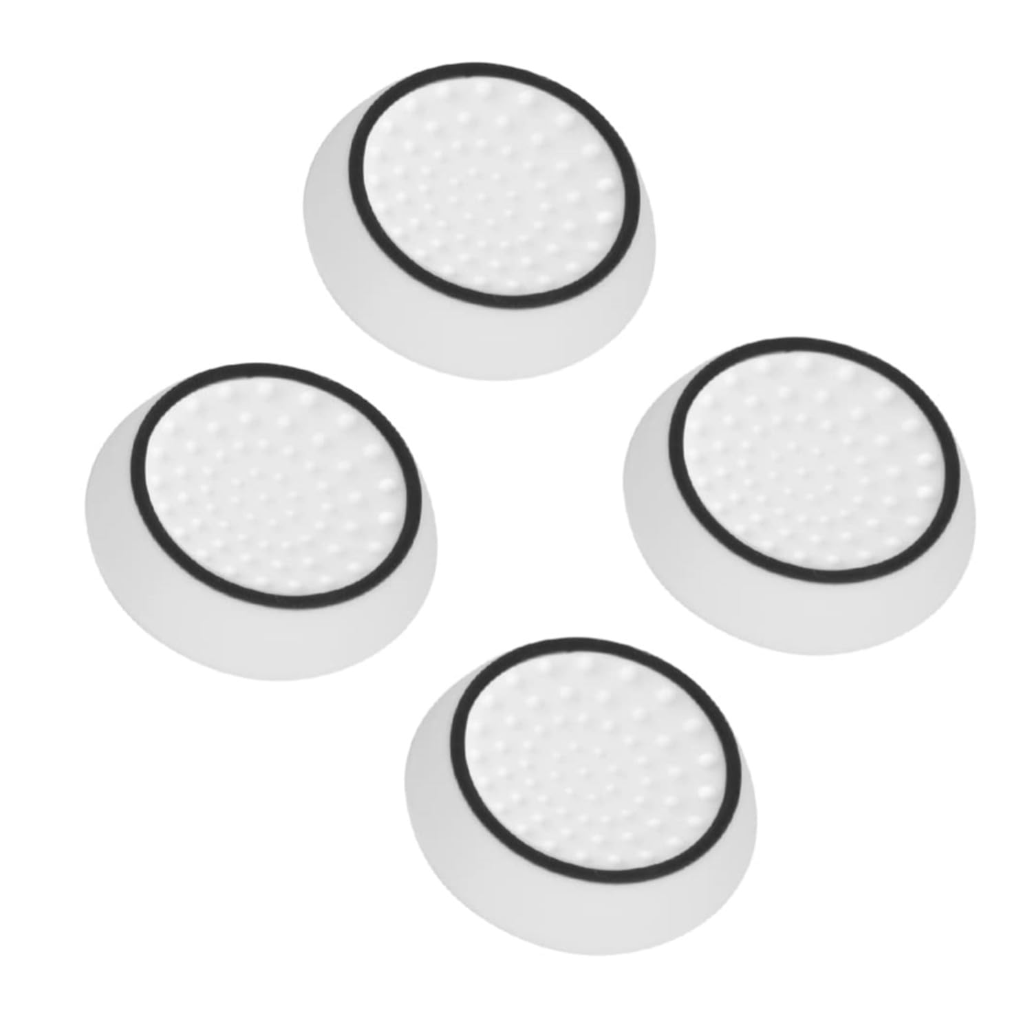 eWINNER 4 in 1 pirate king Analog Stick Silicone Cap Thumbstick Thumb Grip Cover Case Skin Joystick Compatible with PS5 PS4 PS3 PS2 Xbox One Xbox 360 Controller (White&Black)