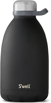 S'well Stainless Steel Roamer Bottle, 64oz, Onyx, Triple Layered Vacuum Insulated Containers Keeps Drinks Cold for 72 Hours a