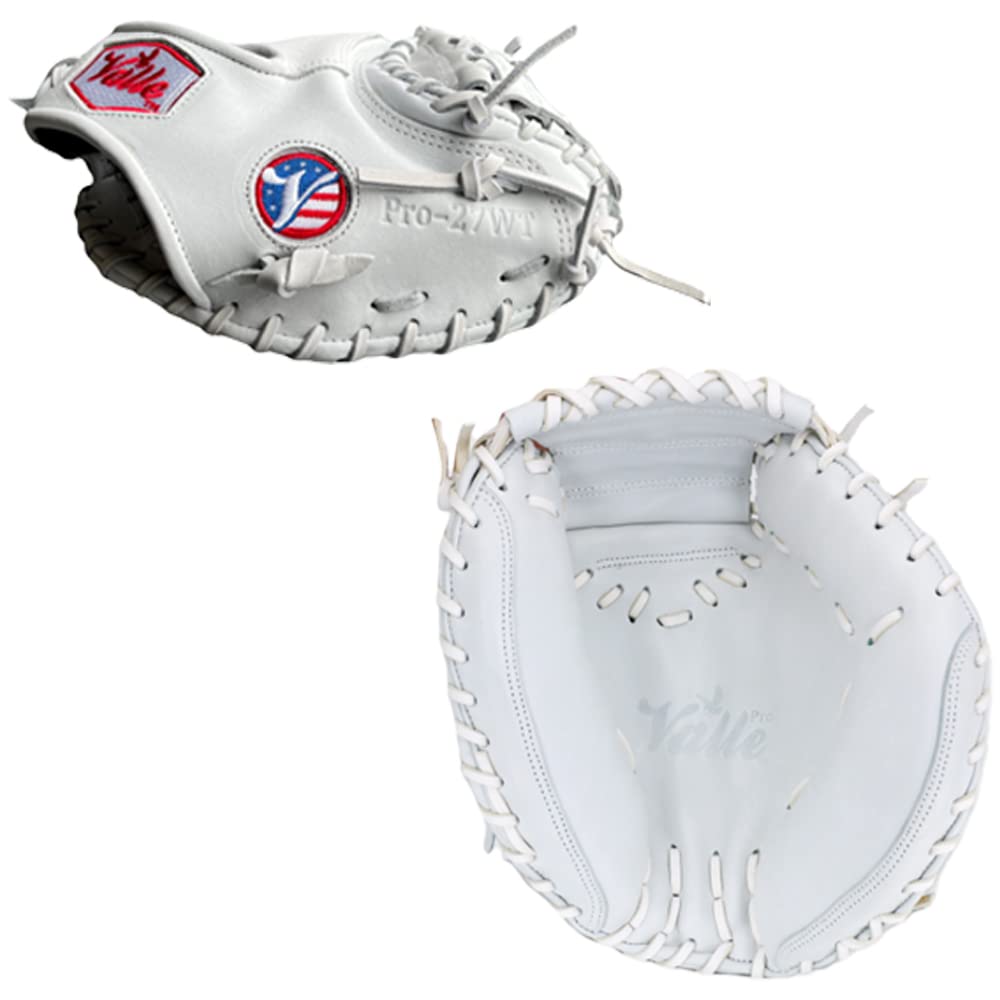 Valle E-27HW 27インチ トレーニングキャッチャーミット ホワイト Amazon | Valle Pro 27WT キップレザー 加重27インチ 野球キャッチャー