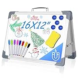 ⭐【Geeignet für Verschiedene Szenarien】: Diese kleine Whiteboard-Staffelei mit trockenem Löschmagneten mit solider Bauweise und geringem Gewicht eignet sich auch für Handhelds. Dieses Trockenlöschbrett ist eine gute Idee für Homeschool, Büro, Schule, Küche, Spielzimmer, Kabine und Mehr. Große Hilfe für Angestellte, Lehrer, Schüler und Kinder usw. Perfekt für Spielzählen, geführtes Lesen, Lernen, Präsentieren, Zeichnen, Bildung und Einkaufsliste usw.