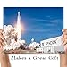 SpaceX Rocket Launch v2-11x14 Unframed Art Print - Great Gift Under $15 for Space Lovers/Geeks