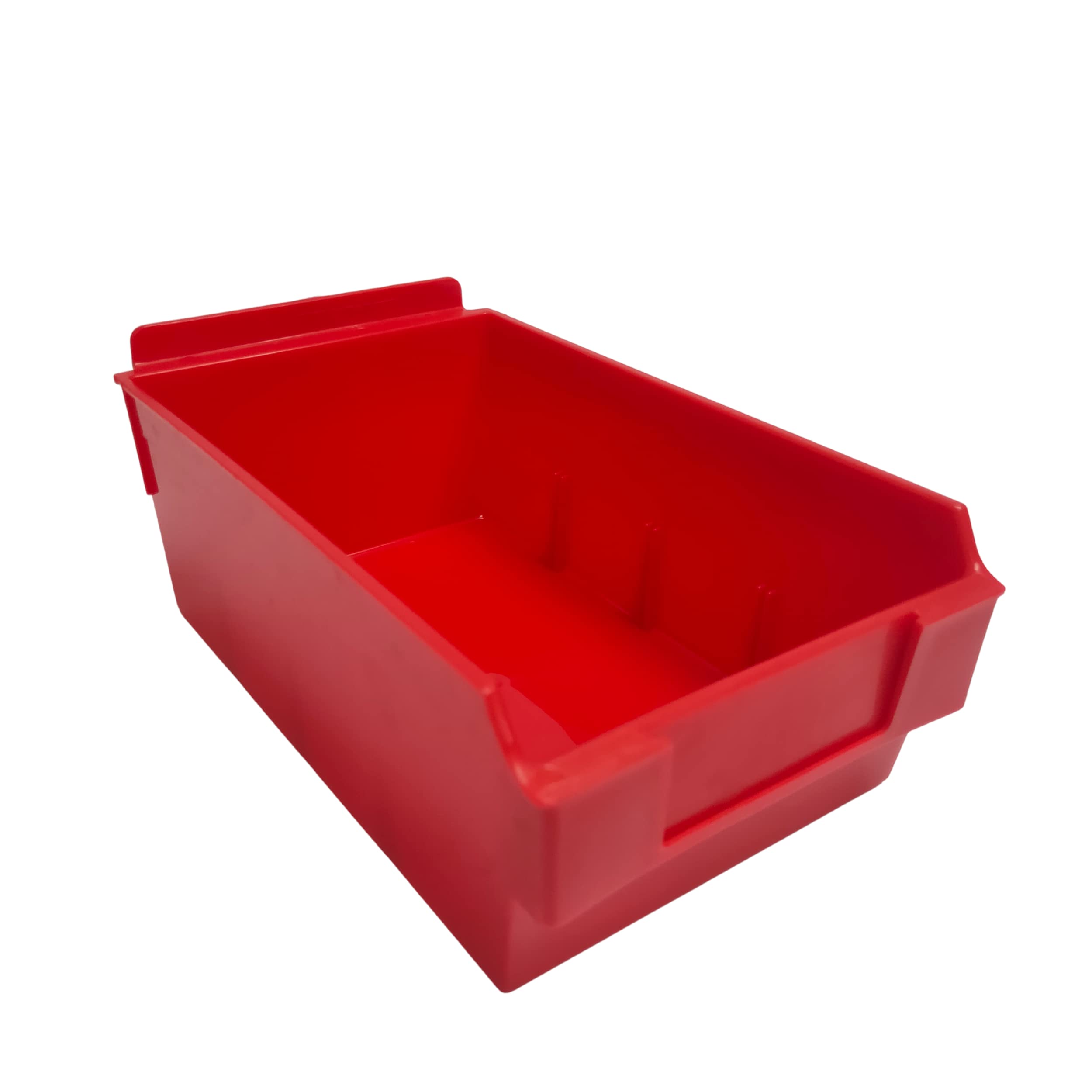 CompleteShopfittings 20x Red Heavy Duty Medium Slatwall Storage Box Slatbox Slatwall Display