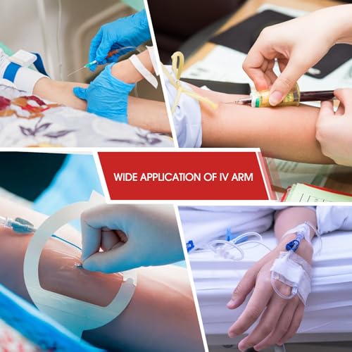 Image of SimCoach Phlebotomy Practice Kit for Injection Training, IV Practice Kit with Phlebotomy Arm, Venipuncture and Blood Draw Practice Kit for Medical Students, Black
