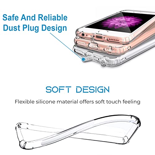 Image of Jkobi Silicone Back Cover Case for Samsung Galaxy A53 5G (Clear Shockproof Case with Camera Protection | Soft and Flexible | Transparent)