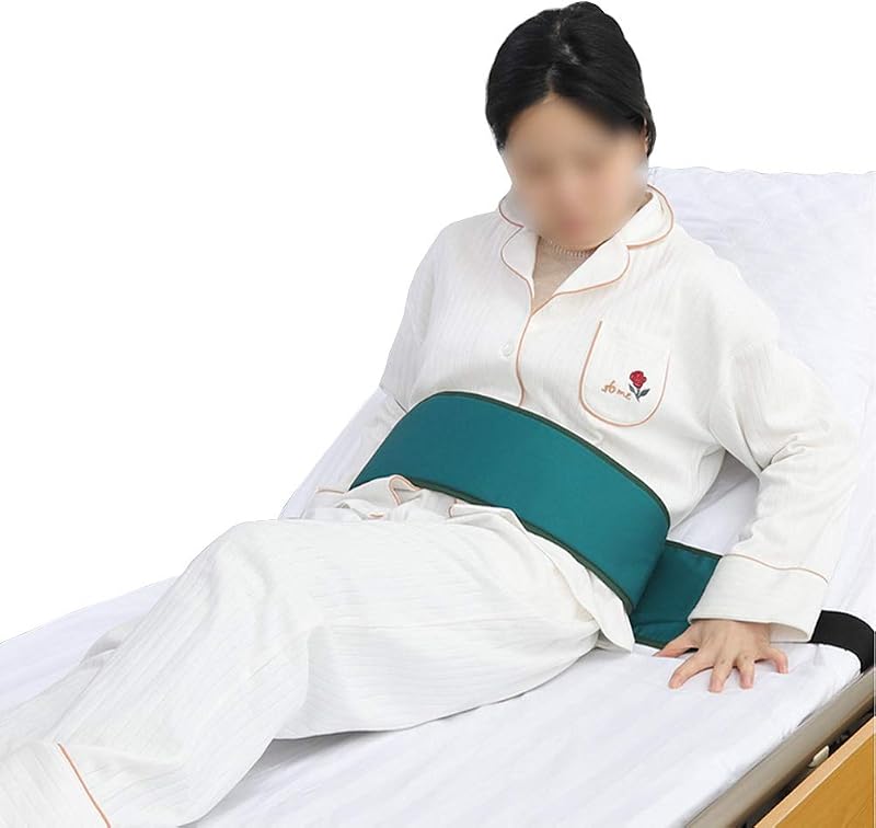 200Inch Bed Restraint Strap Anti-Fall Waist Belt for Elderly, Patient Adjustable Hospital Bed Restraint Wheelchair Seat Safety Belt