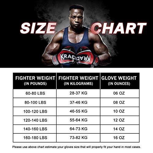 Kids Boxing Gloves 6Oz For Boys And Girls, Training Muay Thai Gloves For Sparring, Mma, Punching Bag, Kickboxing, Focus Pads (Red) #TOP1