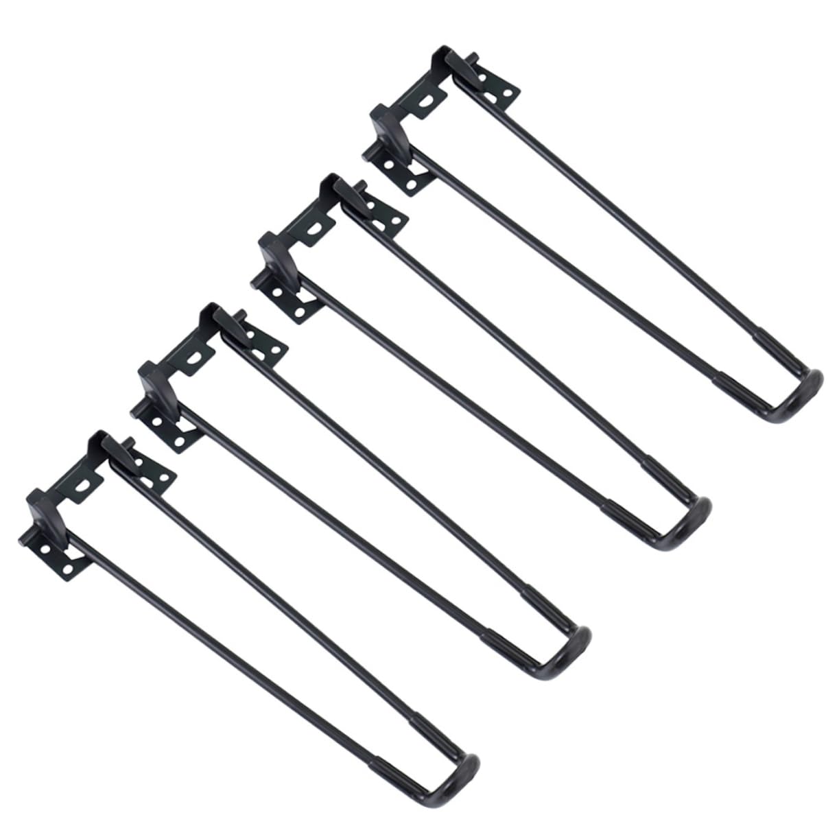 4 Stück Klappbare Beine für Möbel aus Schwarzem Eisen Multifunktionale Klappbeine für Gartentisch und Schreibtisch Stabile Metall Couchtischbeine für Verschiedene Tische