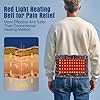 HONGJING Red Light Heating Decompression Belt with Electric Pump for Lower Back Pain, Cordless Heated Back Brace Inflatable Lumbar Support, One Size Fits 29-49 Waist