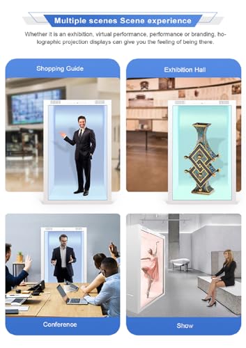 Image of 86-inch Smart Holographic Cabin Display, LCD Transparent Showcase /3D Holography Box, 3860x2160 UHD 120Hz, 10-Point Touch, USB /HDMI