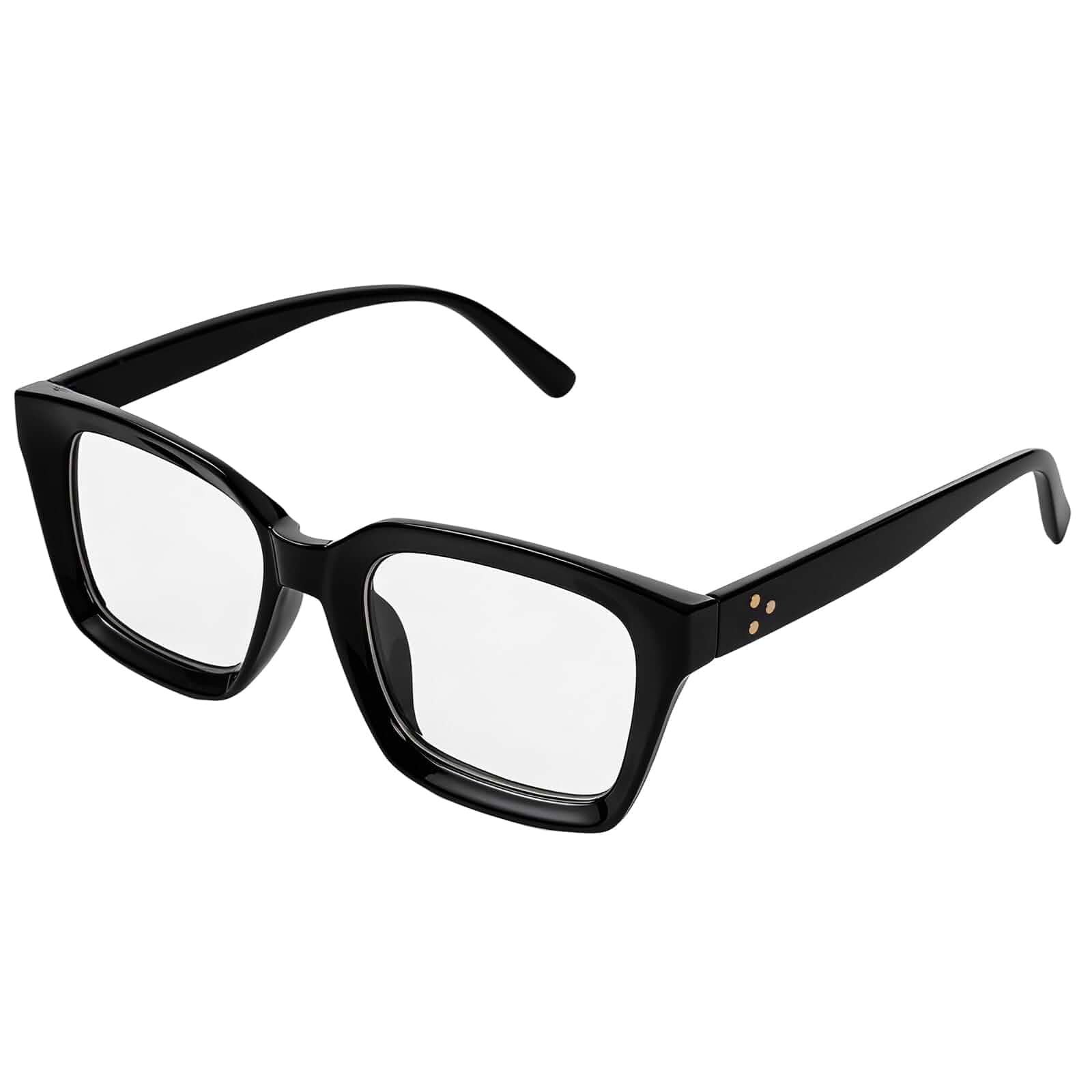 Chunky Black Square Frame Glasses Clear Lens Glasses for Women Halloween | Square Frame, Thick Frame