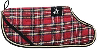 Bunty Reversible Highland Tartan Dog Coat Outdoor Warm Fleece Jacket Reflective Raincoat - Medium