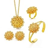 Ethlyn New Ethiopian Eritrean Gold Plated Women Jewelry Sets for wedding Party Use