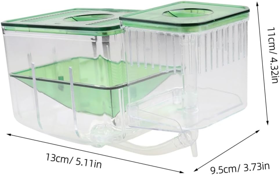 Transparent Acrylic Fish Breeding Box Aquarium Incubator Tank for Isolated Breeding and Hatching Protects Juvenile Fish Shrimp and Pregnant Enhances Survival Rate Home Aquariums