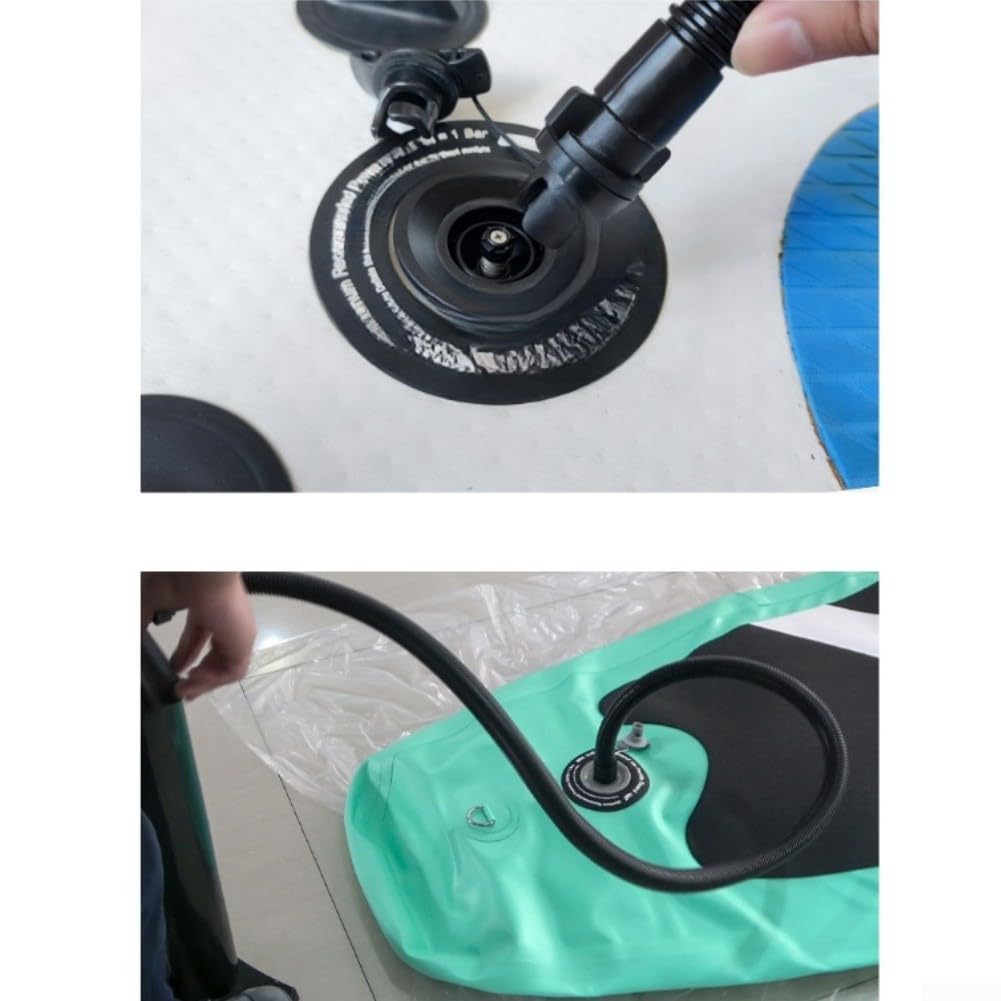 Pompe à main en plastique robuste pour bateaux gonflables | Débit double direction, gonflage rapide, économise des efforts, idéal pour kayak, bateau