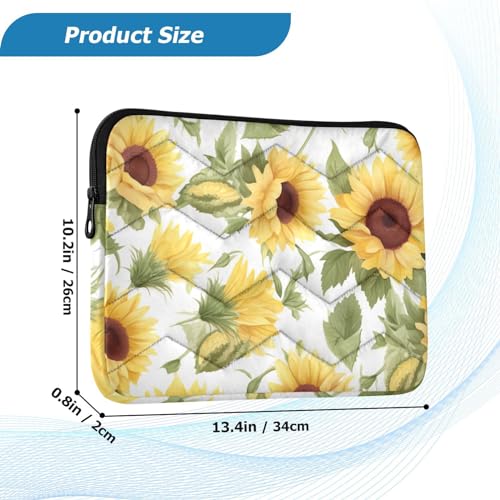 Funda para laptop 13-14 pulgadas con diseño hojas verdes miniatura 3
