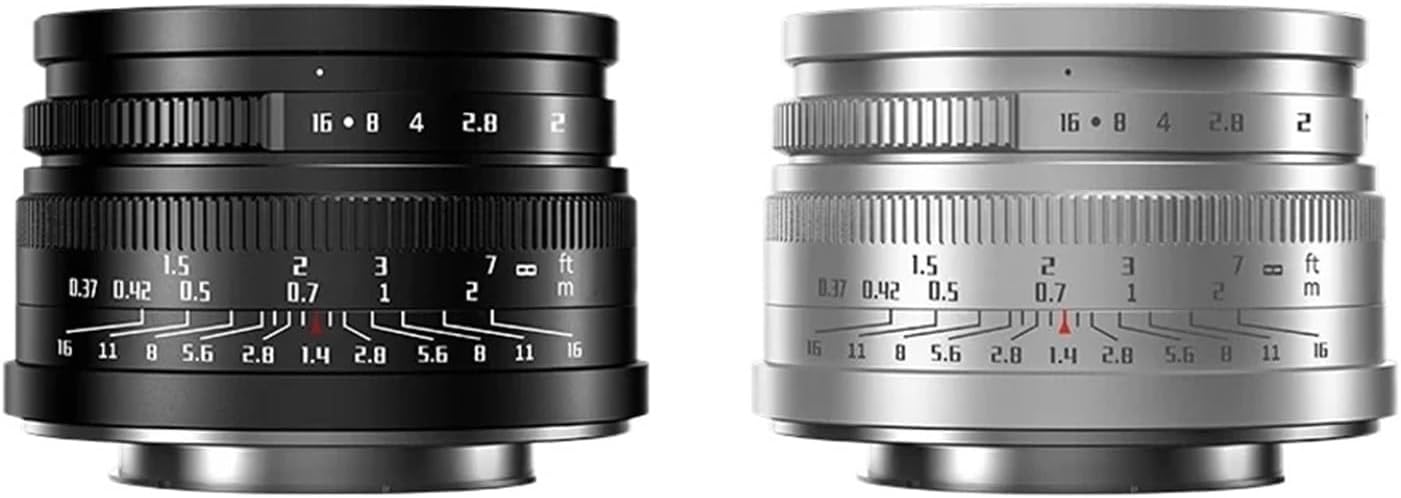 Lens， Compatible for Sony E 35mm F1.4 APS-C Auto Focus Prime Lens Mark II ZVE10 NEX-6 FX EOS-M M43 RF Z5(Black,RF)