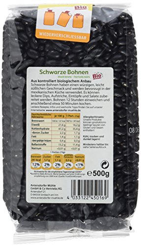 Foto von Antersdorfer Mühle Schwarze Bohnen, 6er Pack (6 x 500 g)