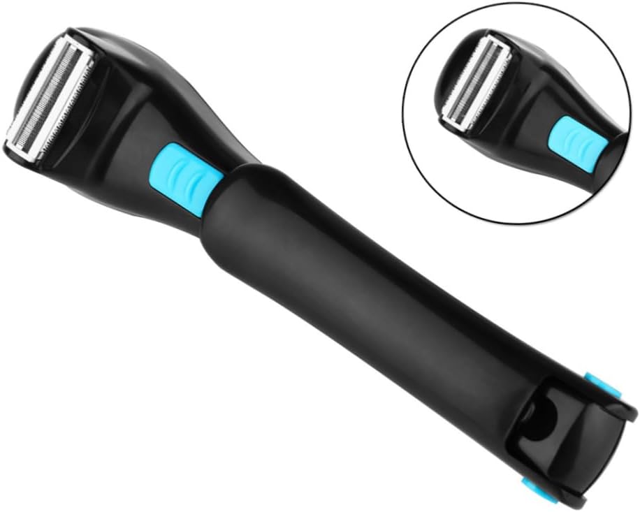 BESTYASH Electric Back Hair Remover for Men Professional Grooming Razor DIY Design for Hair Removal Battery Operated Sleek Black Finish for Confidence and Convenience