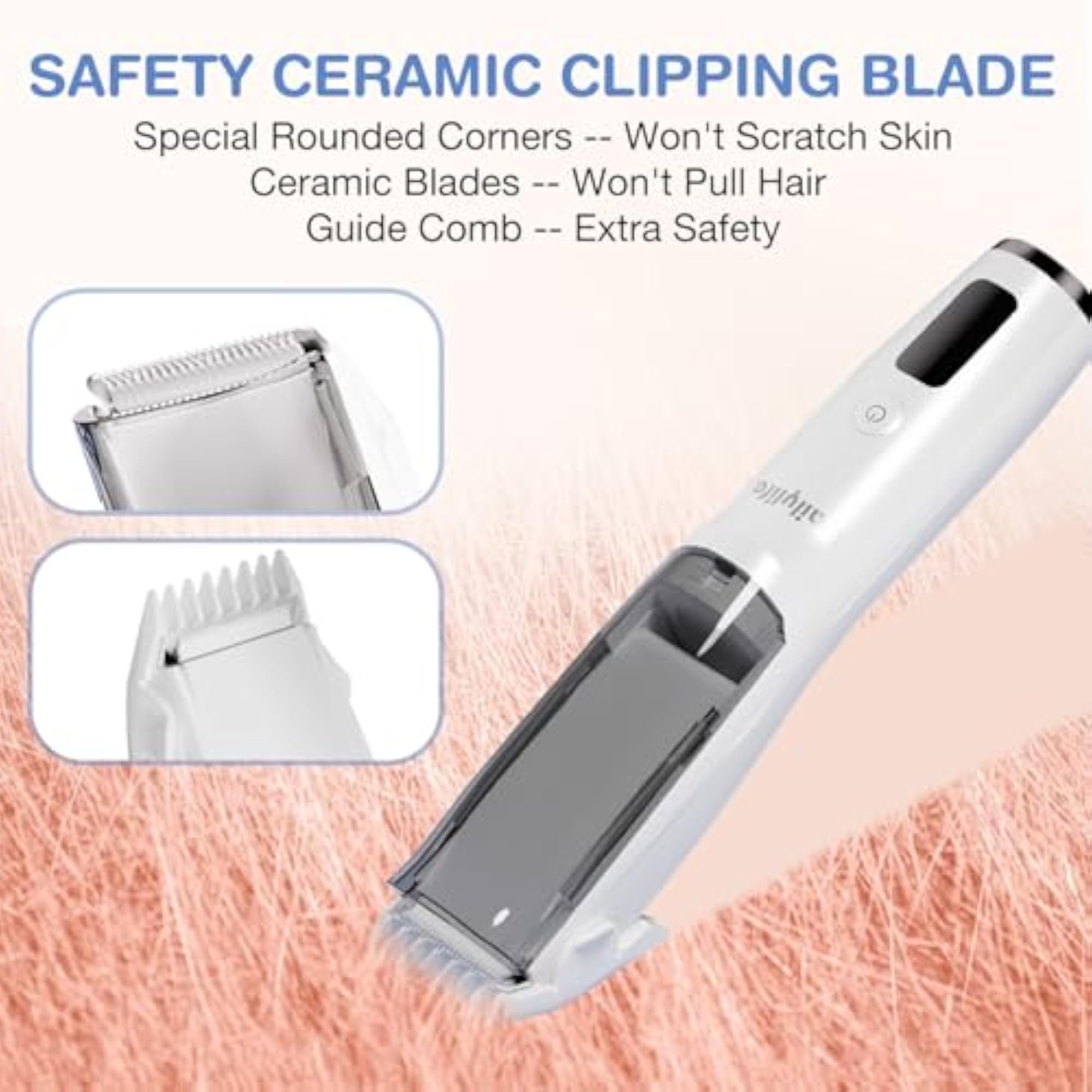 Calming Hair Clippers for Kids, Rechargeable & Waterproof