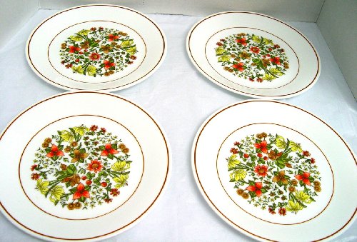 Corelle by Corning plate set - Pattern: Indian Summer - 8-1/2