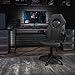 Flash Furniture X10 High-Back LeatherSoft Racing Style Gaming Chair with Flip-Up Arms, Ergonomic Padded Swivel Computer Chair, Black
