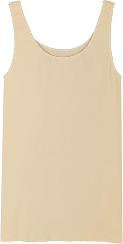 Miniatura 5 de NIKIBIKI Camiseta sin mangas clásica sin costuras para mujer, fabricada en Estados Unidos, talla grande