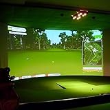 RESKIU Golf Simulator Impact Screen,Golf Simulators Projection Screen,Sim Ball Simulator Impact Display Projection Screen Cloth, for Indoor and Outdoor Golf Training,3x3m/9.8x9.8ft