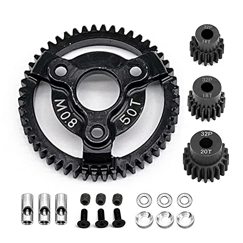 Metal Spur Gear 0.8M 32P Motor Gear Pinion Upgrade Parts for Traxxas Slash 2WD VXL Bandit Rustler Stampede Drag Slash RC Accessories