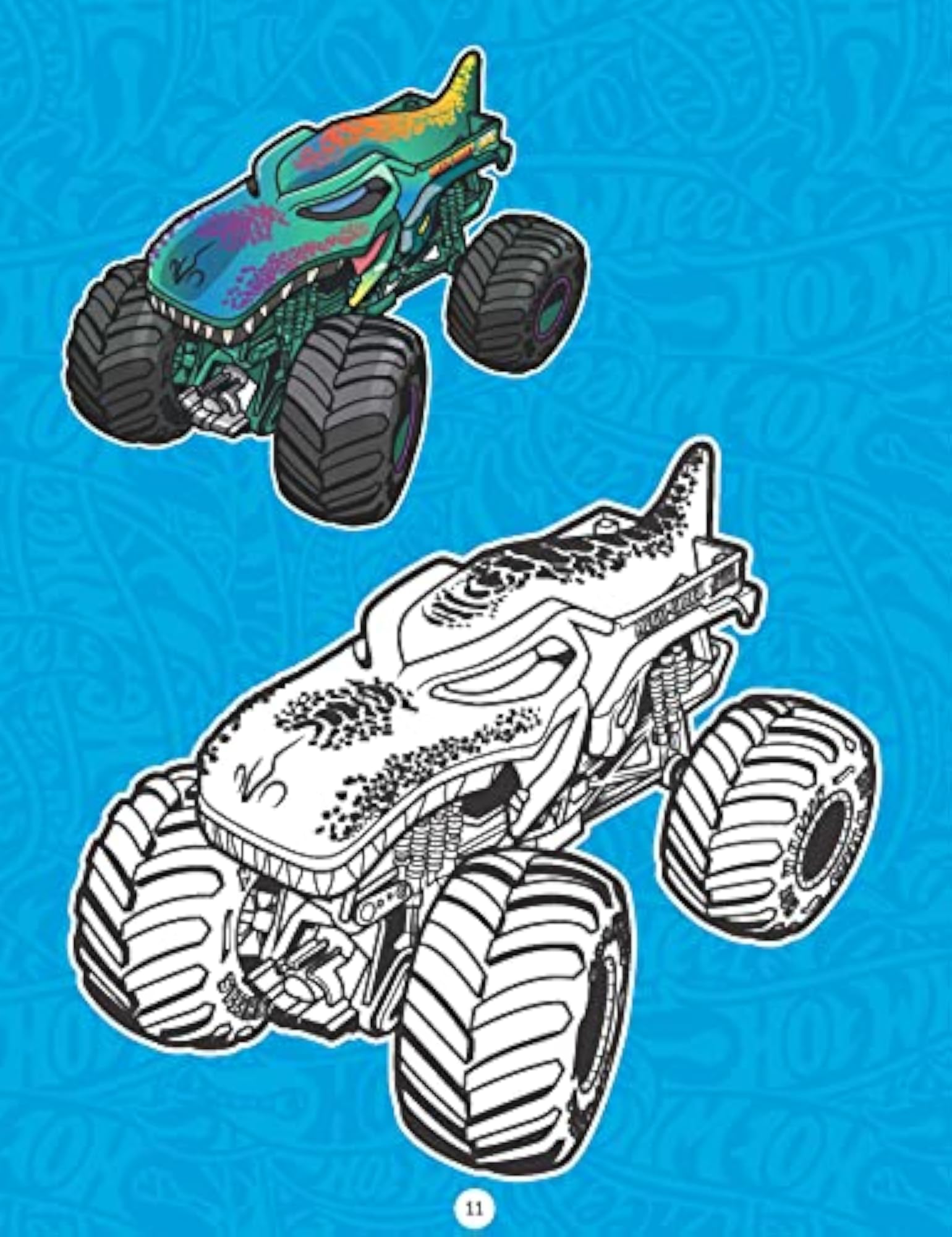 Hot Wheels Copy Colouring Book